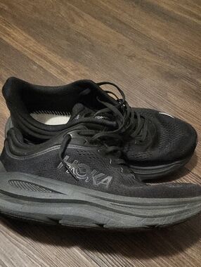 Hoka Men's Black Athletic Running Shoes, With Out Inner Soles.